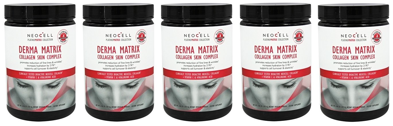 Neocell Derma Matrix Collagen Skin Complex 6.46 oz (Pack of 5)