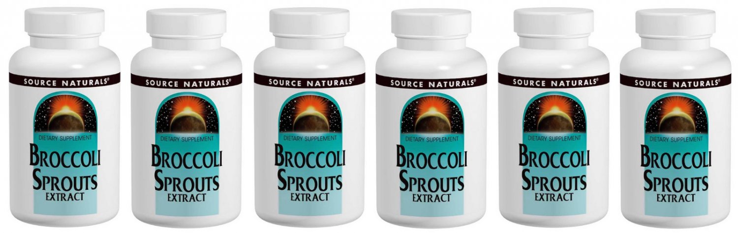 Broccoli Sprouts 60 Tabs by Source Naturals (Pack of 6)