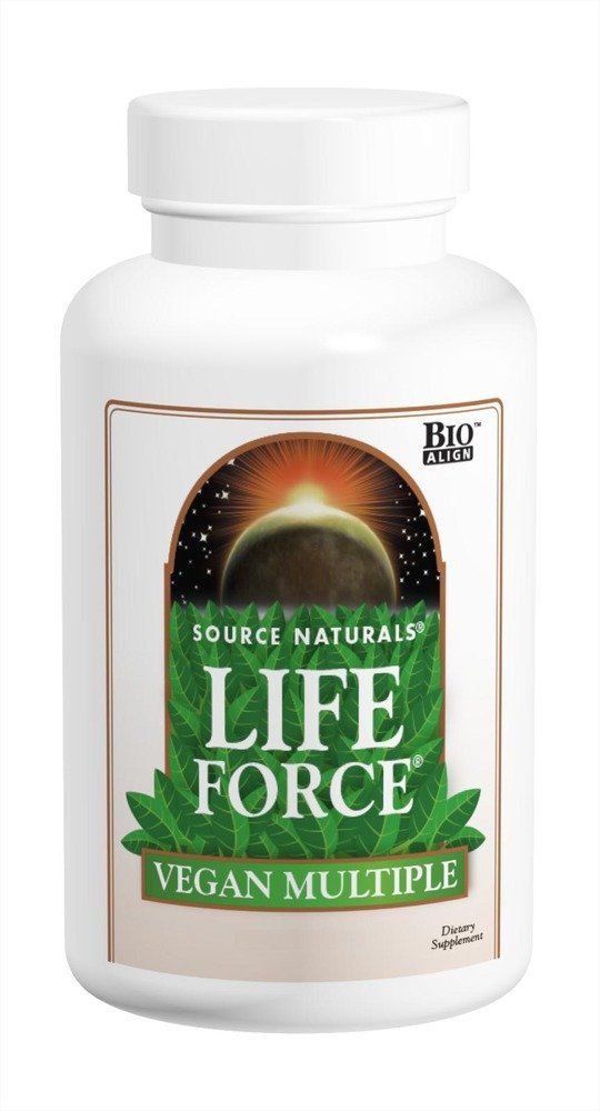 SOURCE NATURALS Life Force Vegan Multiple Tablet 180 Count