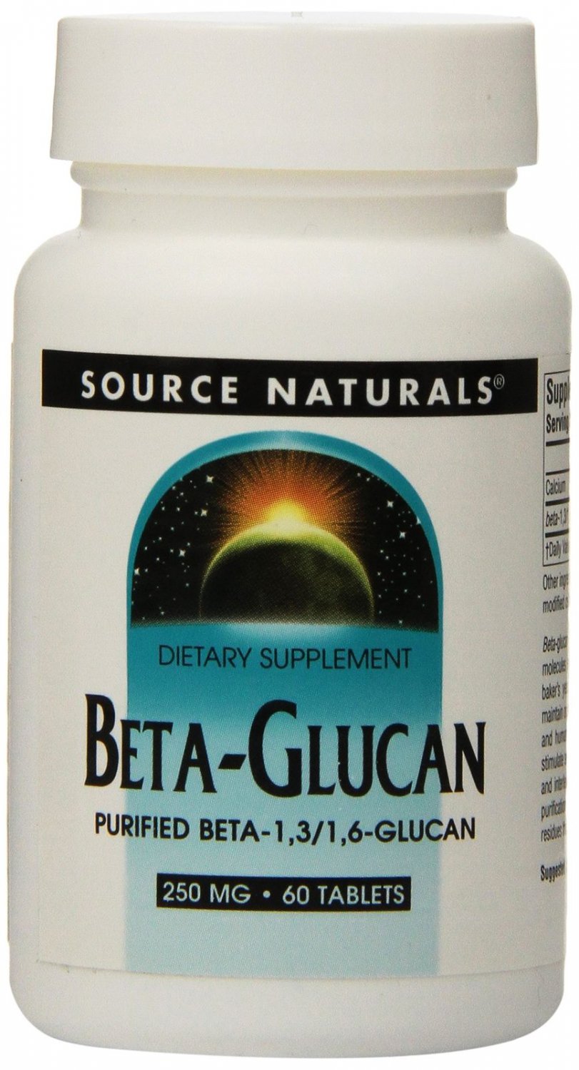 SOURCE NATURALS Beta-Glucan 250 Mg Tablet 60 Count