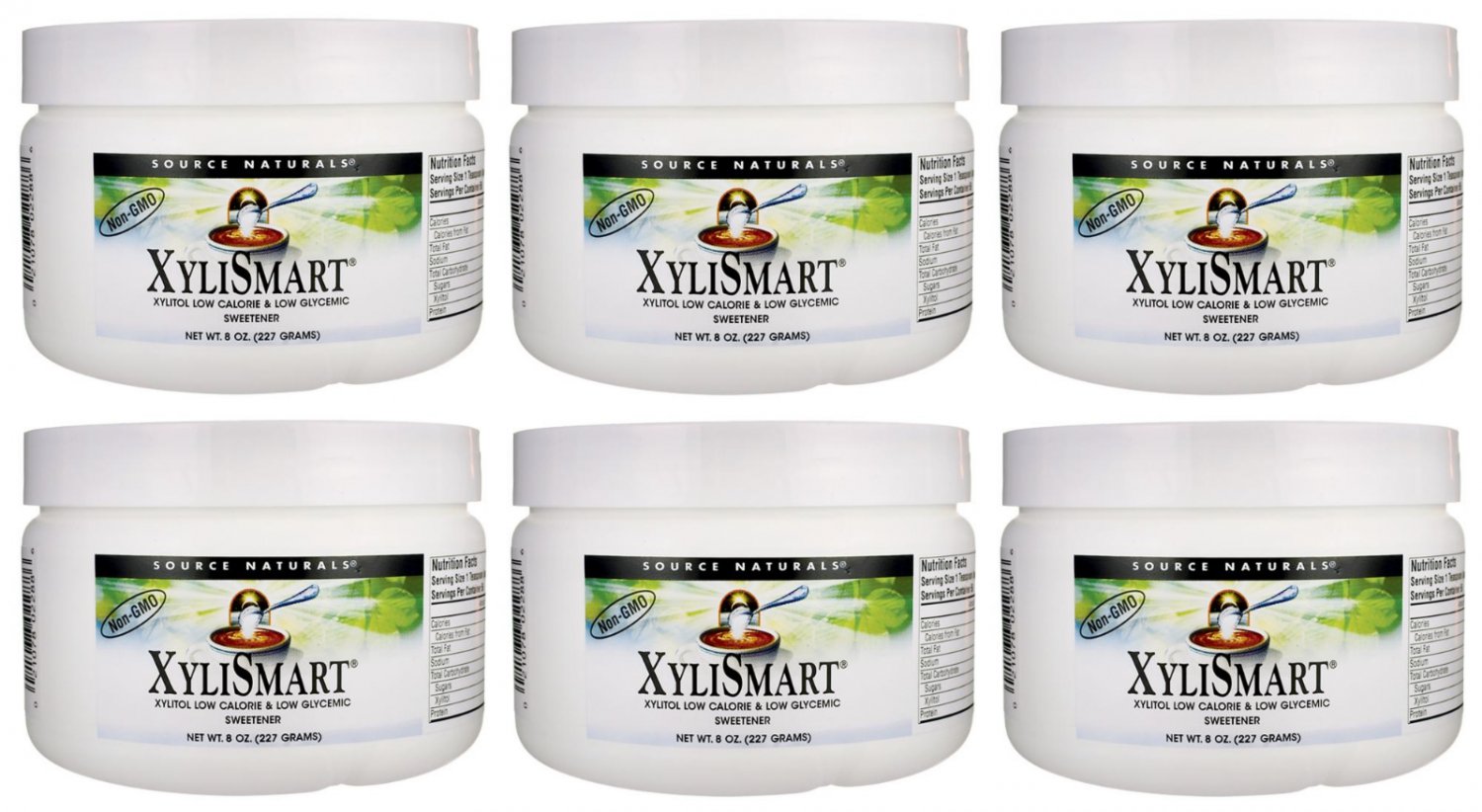 Xylismart Powder 8 oz by Source Naturals (Pack of 6)