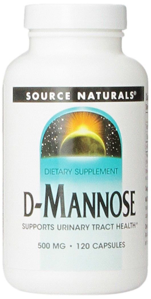 Source Naturals D Mannose 500mg Supports Urinary Tract Health 120 Capsules