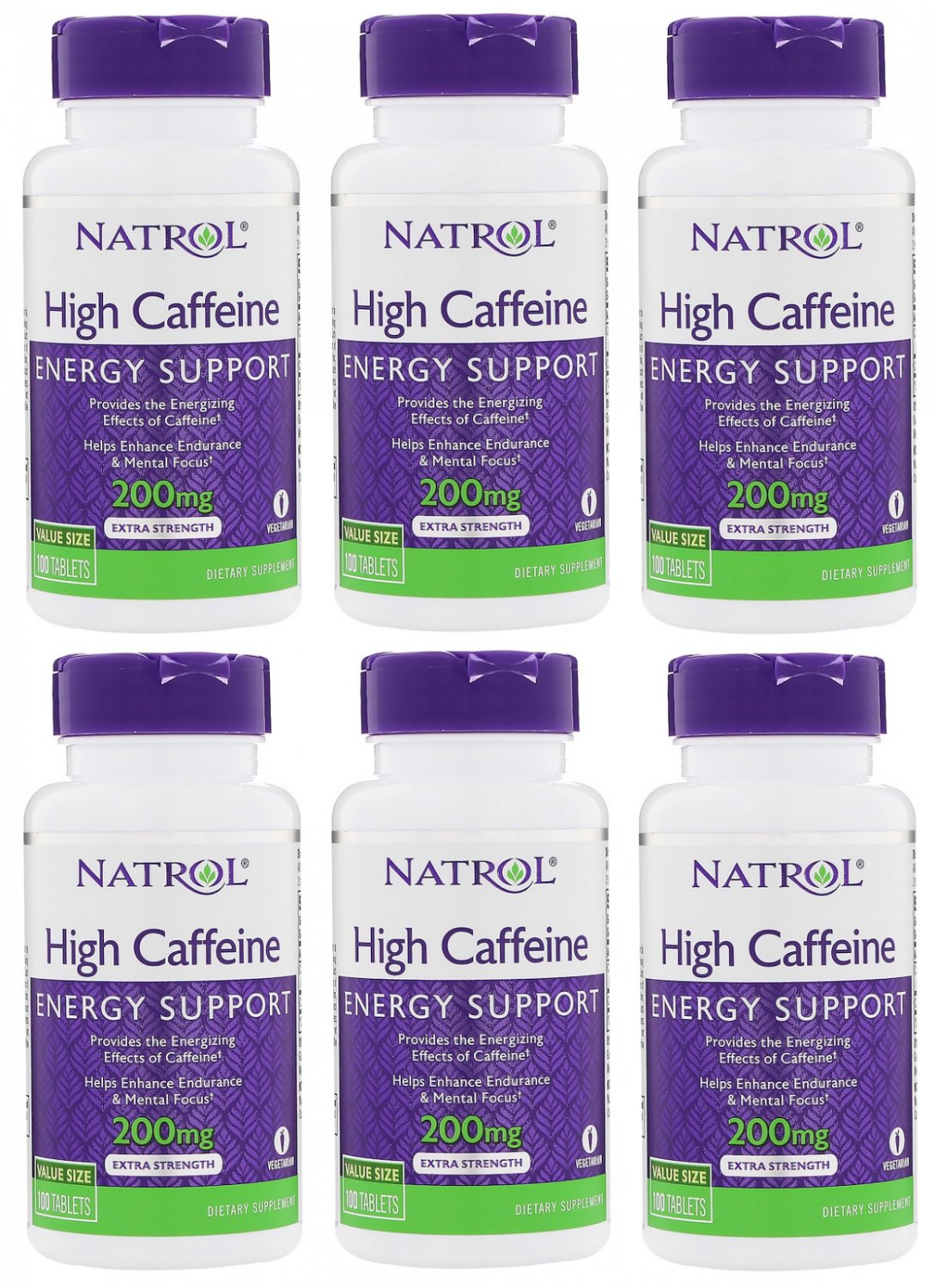 Natrol Natrol High Caffeine 200mg (6 Pack)