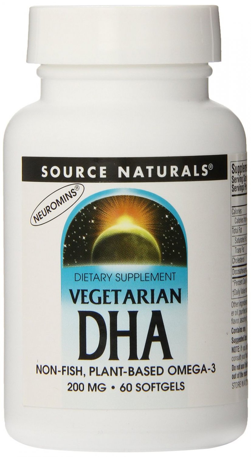 Source Naturals Vegetarian DHA Neuromins NonFish PlantBased Omega3