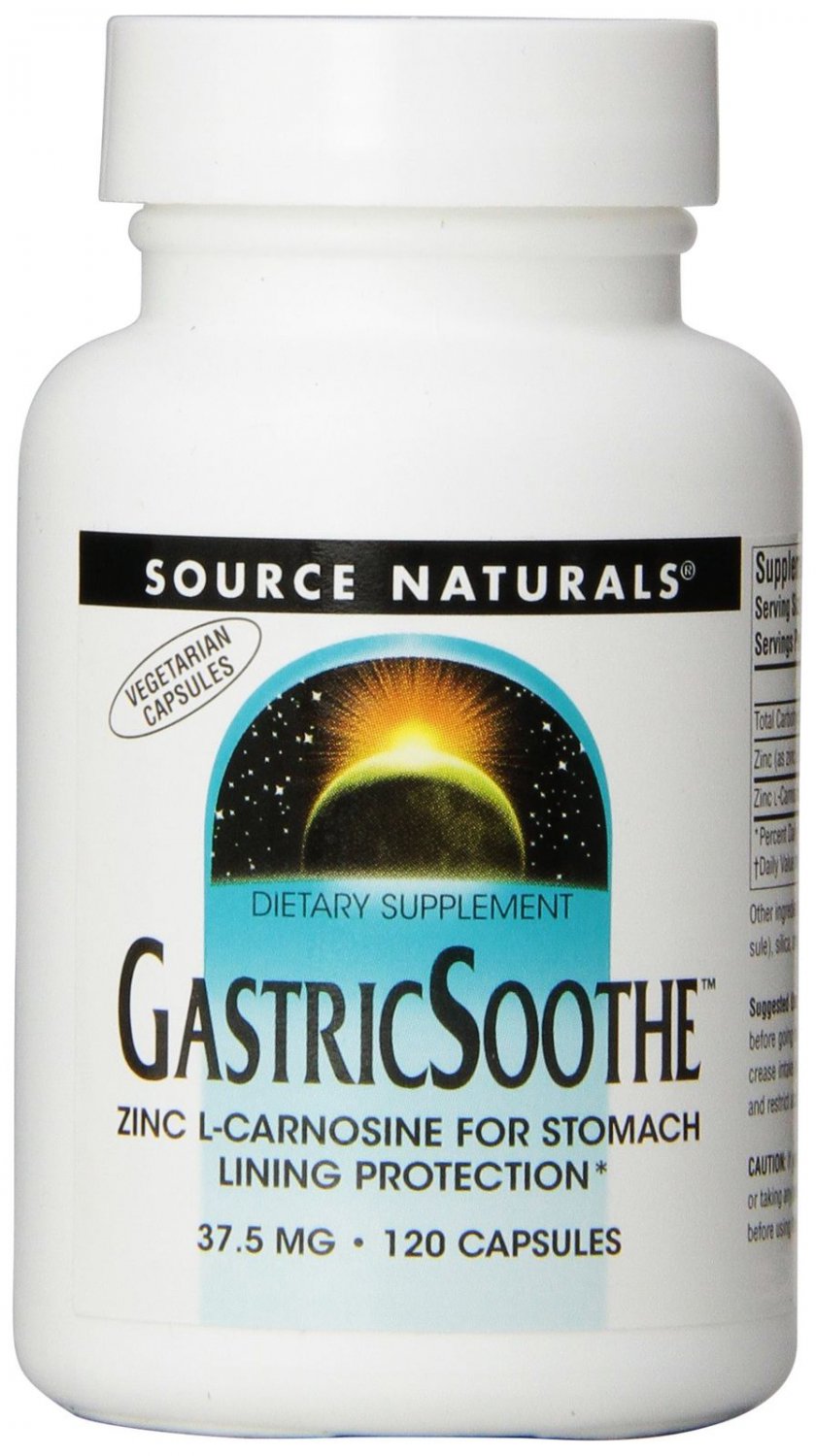 Source Naturals GastricSoothe Zinc LCarnosine Stomach Lining