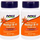 Methyl B-12 Extra Strength 10,000mcg 60 Lozenges (Pack of 2)
