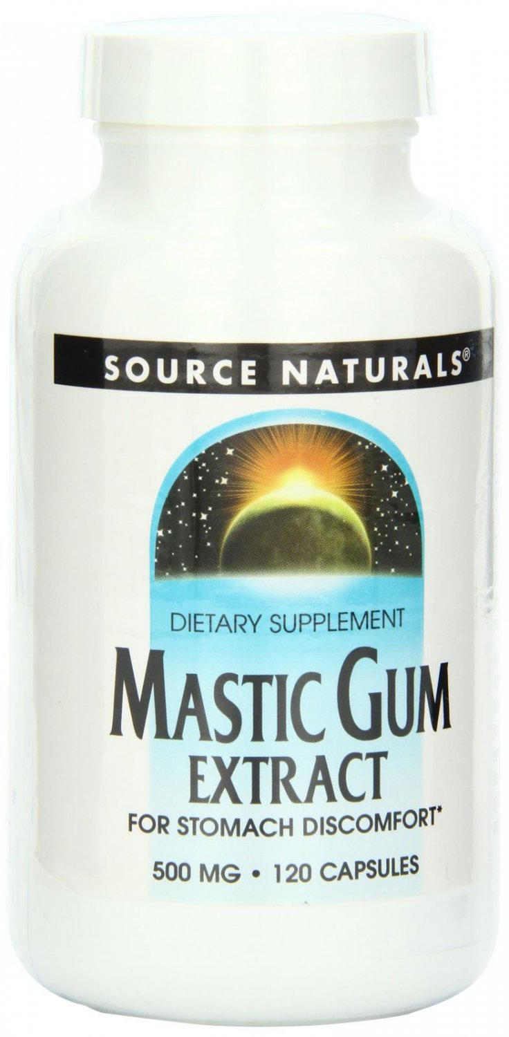 Source Naturals Mastic Gum Extract For Stomach Discomfort 120 Capsules