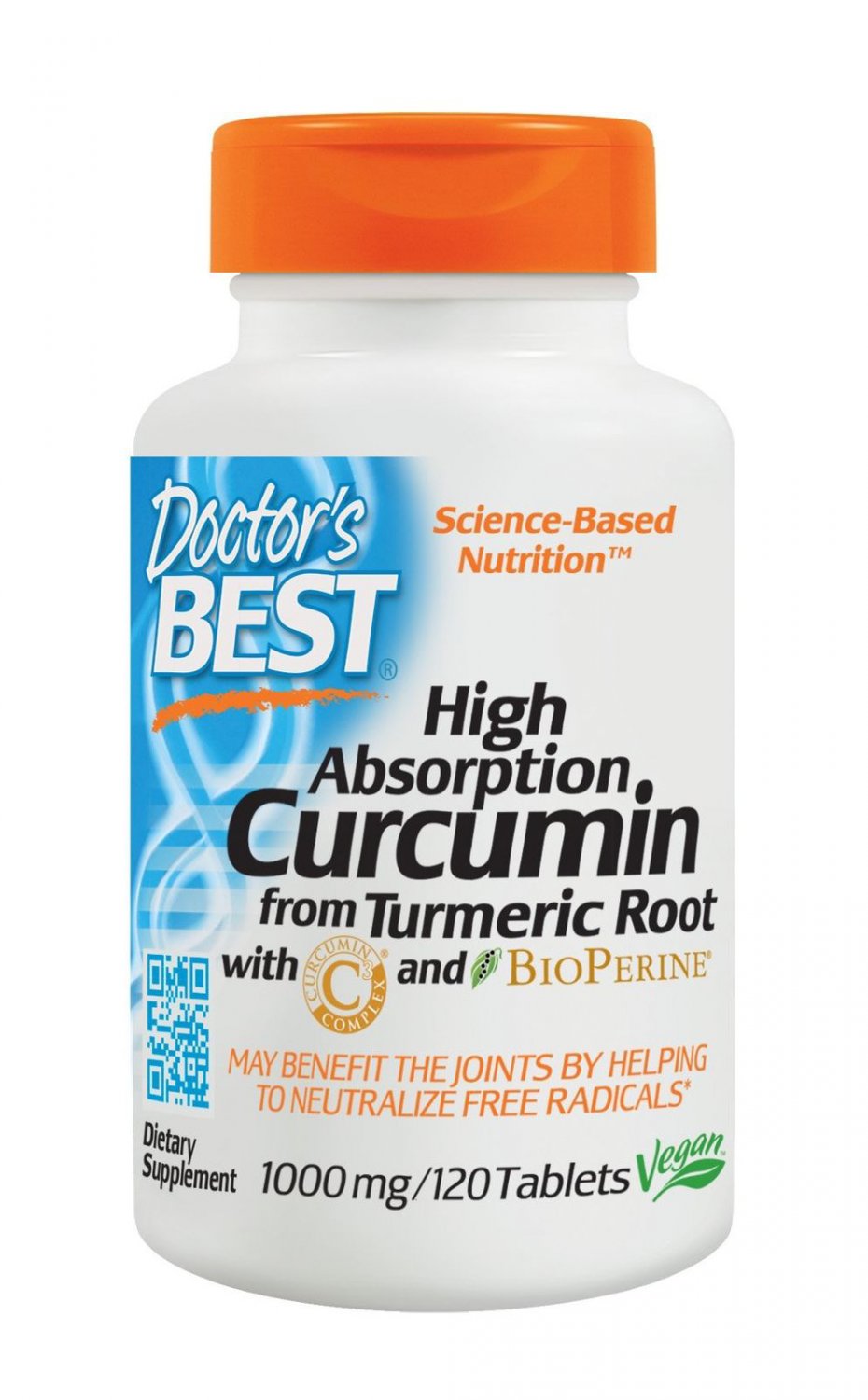 Doctor's Best Curcumin From Turmeric Root w/ C3 Complex 1000mg 120 Tablets