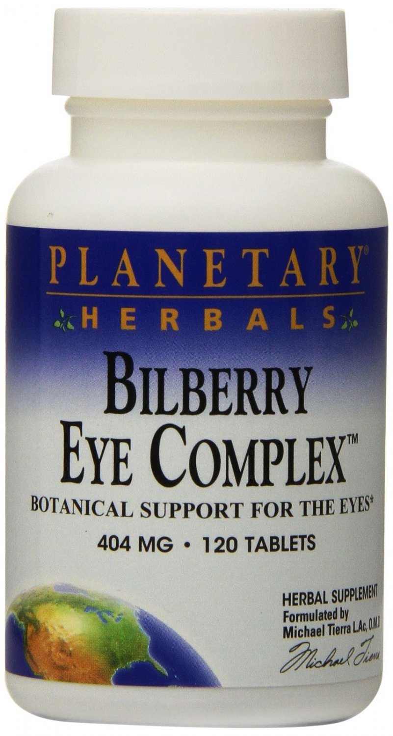 Planetary Herbals Bilberry Eye Complex Tablets 120 Count