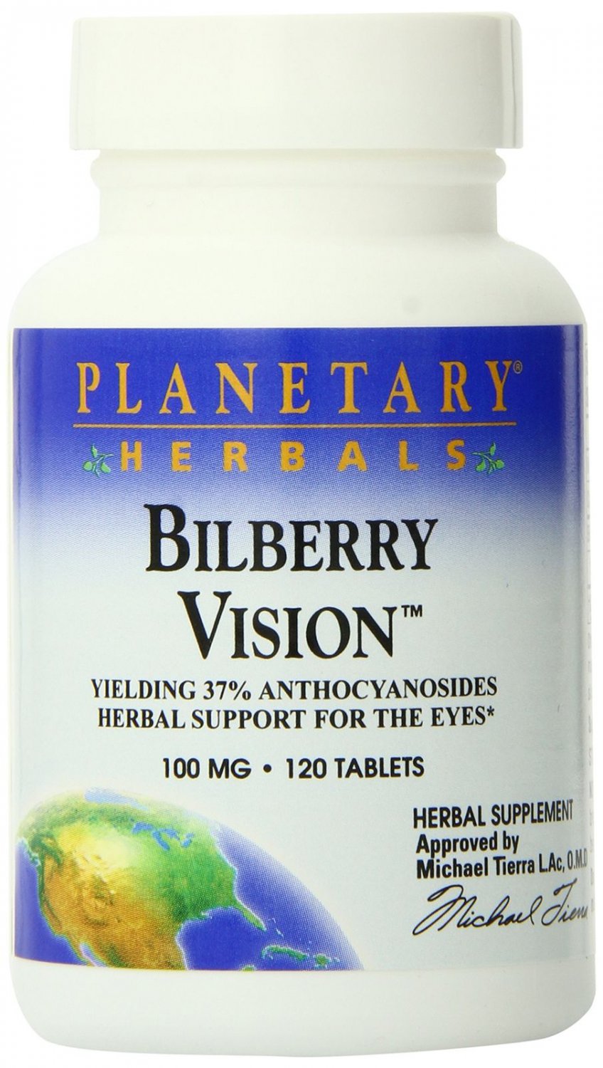 Planetary Herbals Bilberry Vision Tablets 120 Count
