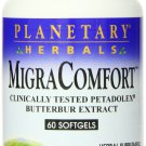 Planetary Herbals Migra Comfort Softgels Butter Bur 50 mg 60 Count