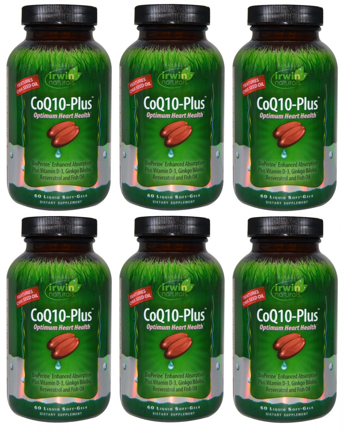 Irwin Naturals COQ10-Plus Optimum Heart Health Supplement 60 Softgels (2 Pack)