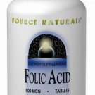 SOURCE NATURALS Folic Acid 800 Mcg Tablet 1000 Count