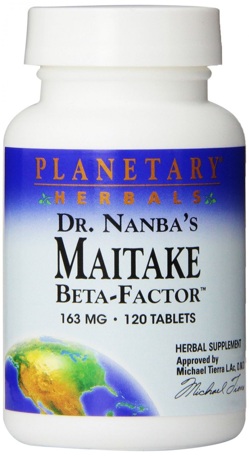 Planetary Herbals Dr. Nanba's Maitake Beta-Factor 163mg  The Only Maitake Fra...