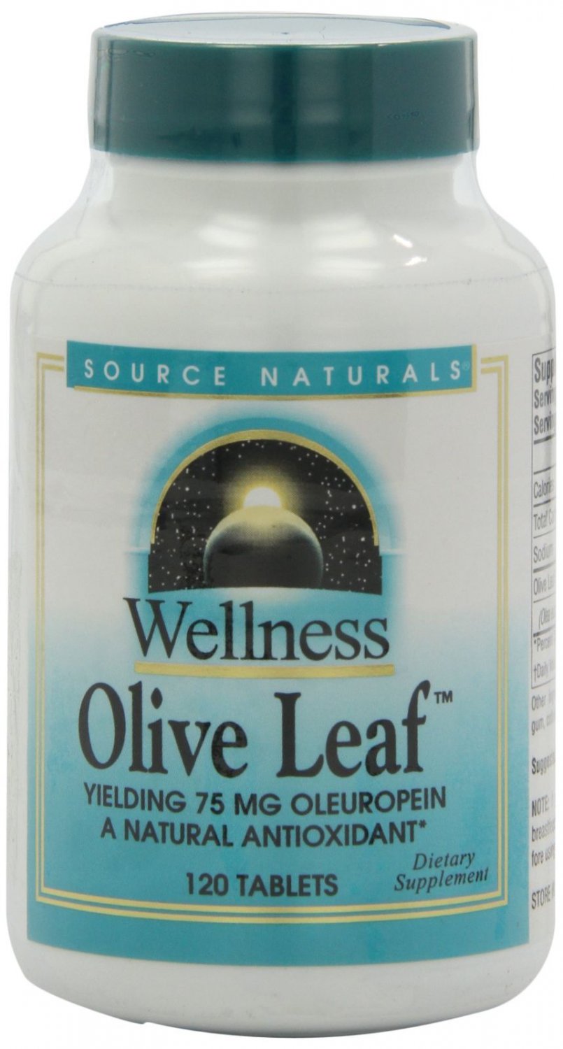 Source Naturals Wellness Olive Leaf Extract 500mg 120 tablet