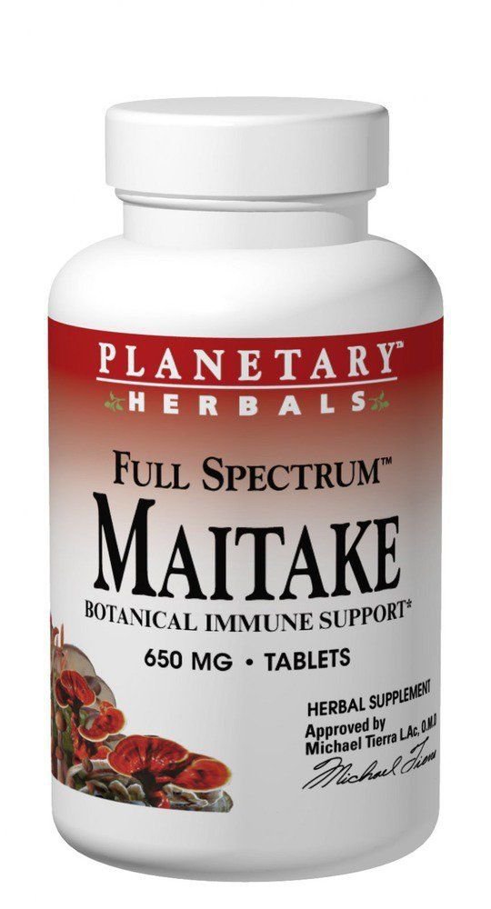 Planetary Formulations - Full Spectrum Maitake Mushroom 650 mg 120 tablets