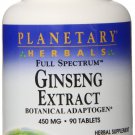 Planetary Herbals Full Spectrum Ginseng Extract Tablets 90 Count