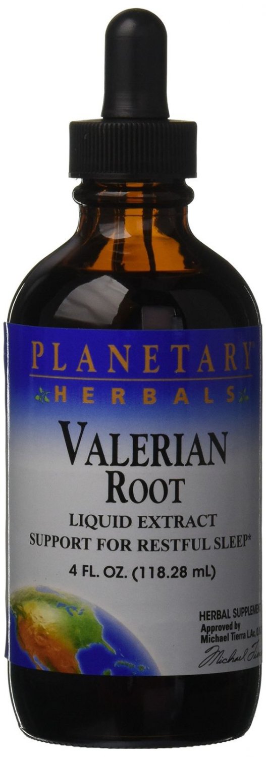 Planetary Herbals Valerian Root Fluid Extract Supplement 4 Fluid Ounce 4 oz