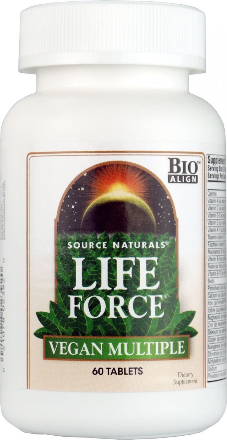 SOURCE NATURALS Life Force Vegan Multiple Tablet 60 Count
