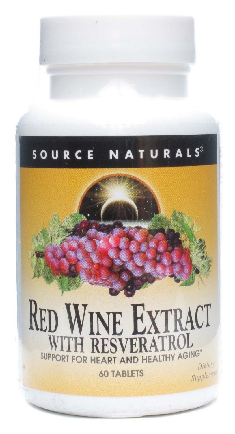 Red Wine Extract With Resveratrol Source Naturals Inc. 60 Tablet