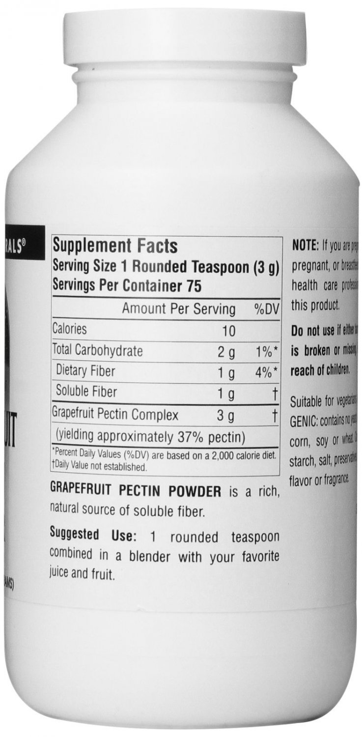 Source Naturals Grapefruit Pectin Powder Natural Source of Soluble