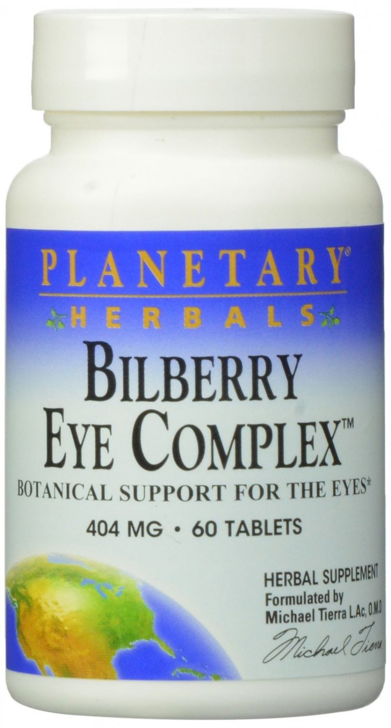 Planetary Herbals Bilberry Eye Complex Tablets 60 Count