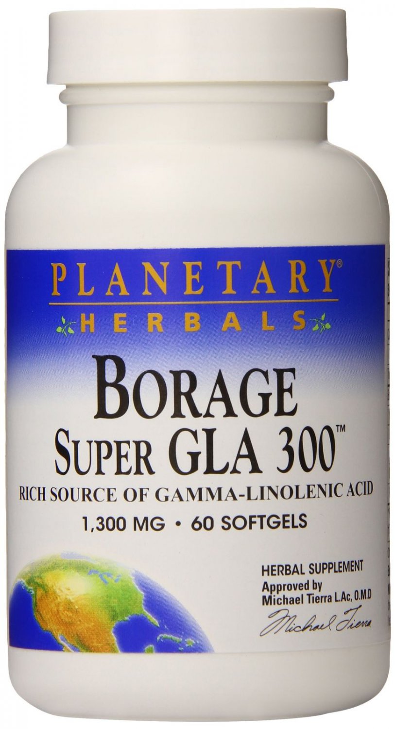 Planetary Herbals Borage Super GLA 300 Softgels 60 Count