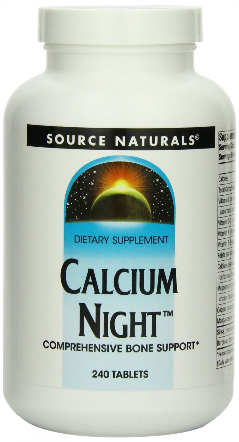 Source Naturals Calcium Night 240 Tablets