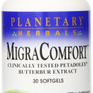 Planetary Herbals Migra Comfort Softgels Butter Bur 50 mg 30 Count