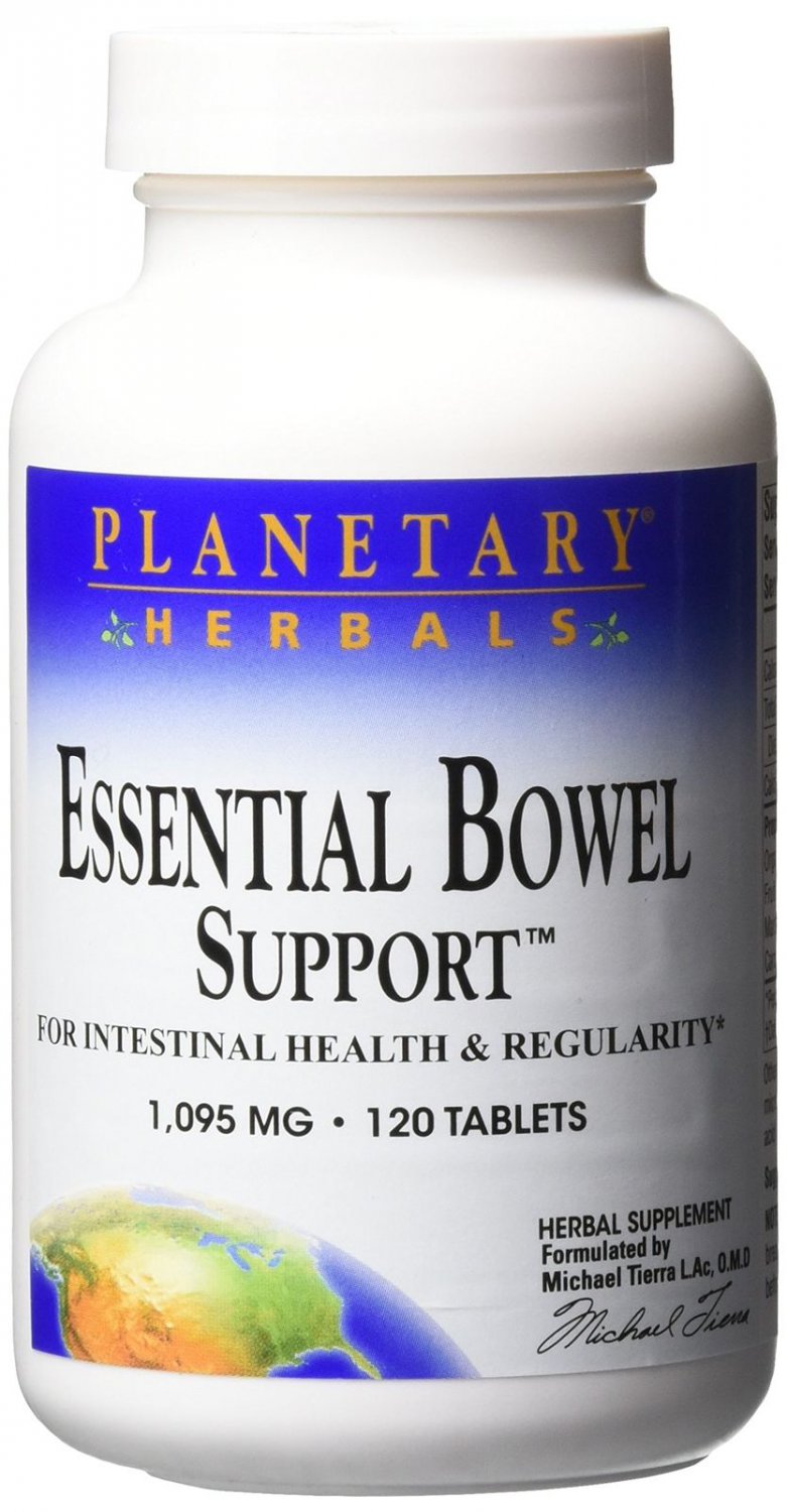 PLANETARY HERBALS Essential Bowel Support for Intestinal Health and Regularit...