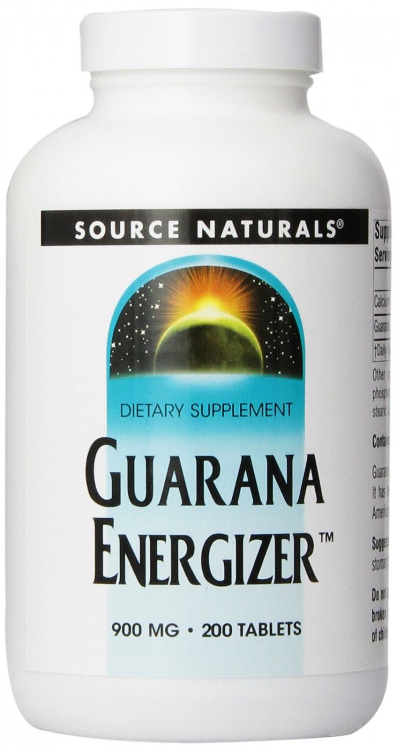 Source Naturals Guarana Energizer Increases Stamina and Motivation200 Tablets 1