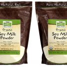 Instant Soy Milk Powder 20 oz by Now Foods (Pack of 2)