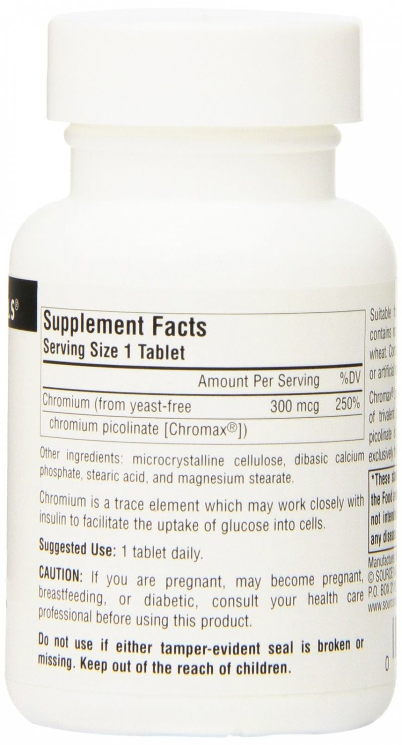 Source Naturals Mega Chromium Picolinate 300mcg 120 Tablets