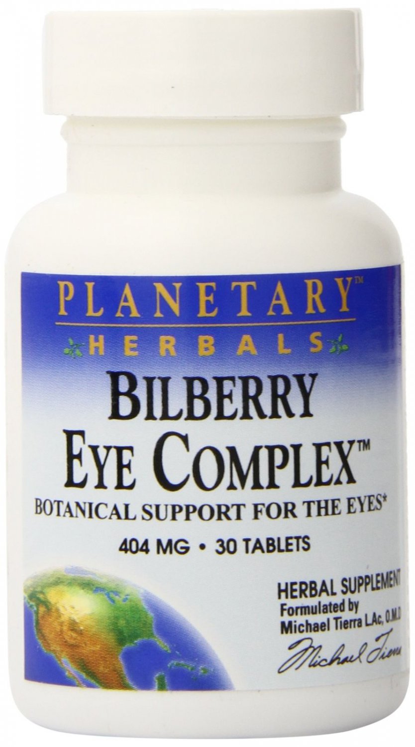 Planetary Herbals Bilberry Eye Complex Tablets 30 Count