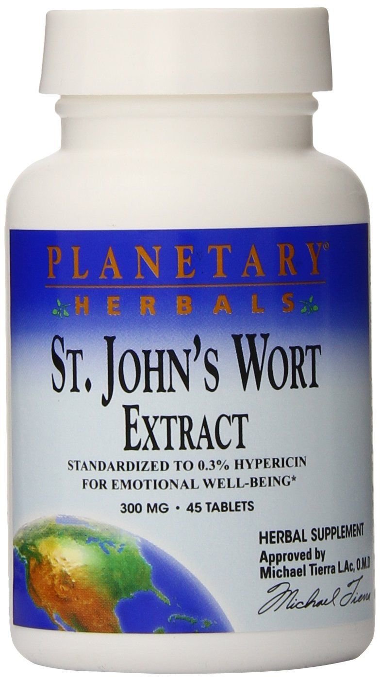 Planetary Herbals St. John's Wort Extract Tablets 300 mg 45 Count