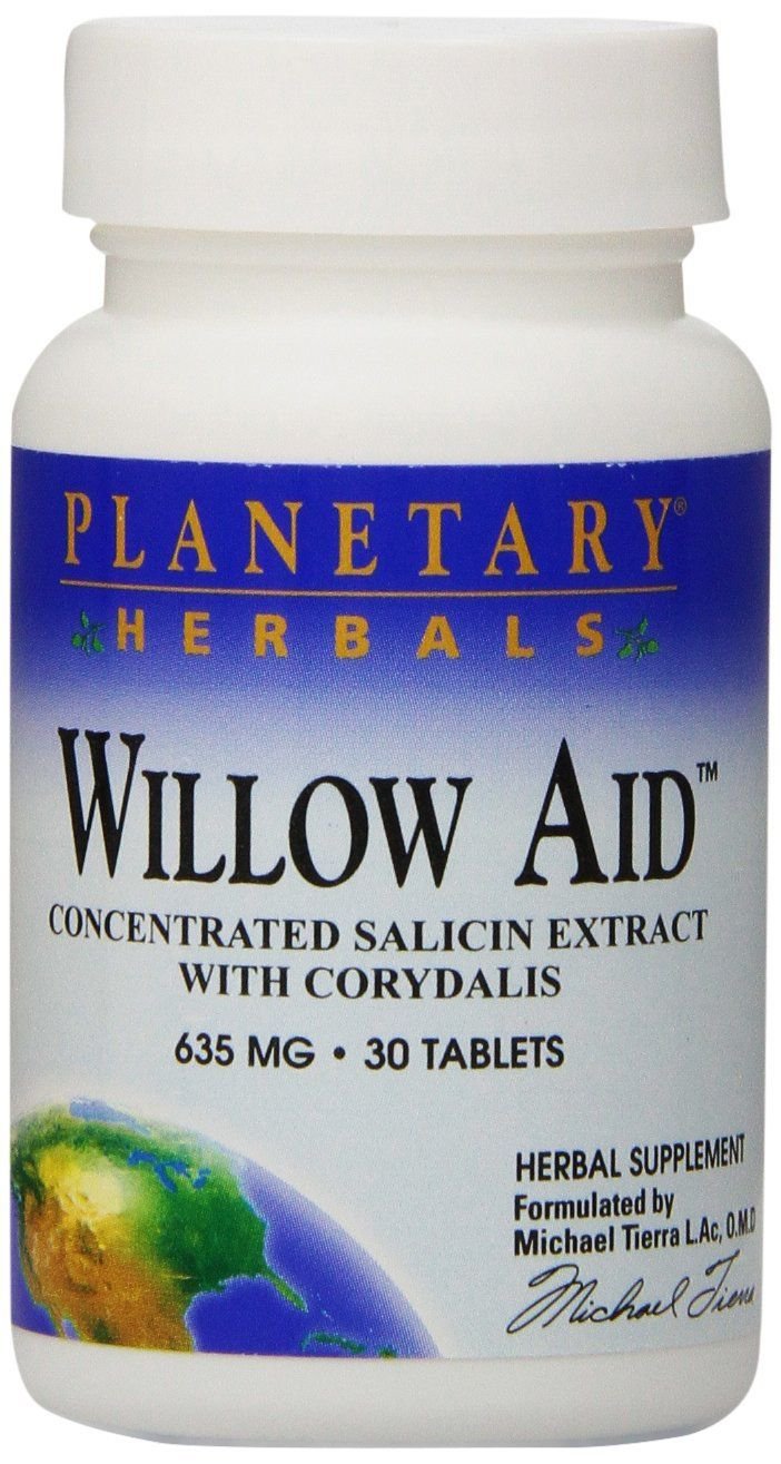 Planetary Herbals Willow Aid Tablets 30 Count