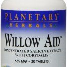 Planetary Herbals Willow Aid Tablets 30 Count
