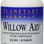 Planetary Herbals Willow Aid Tablets 30 Count