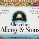 Source Naturals - Allercetin Allergy and Sinus 48 Homeopathic Tablets