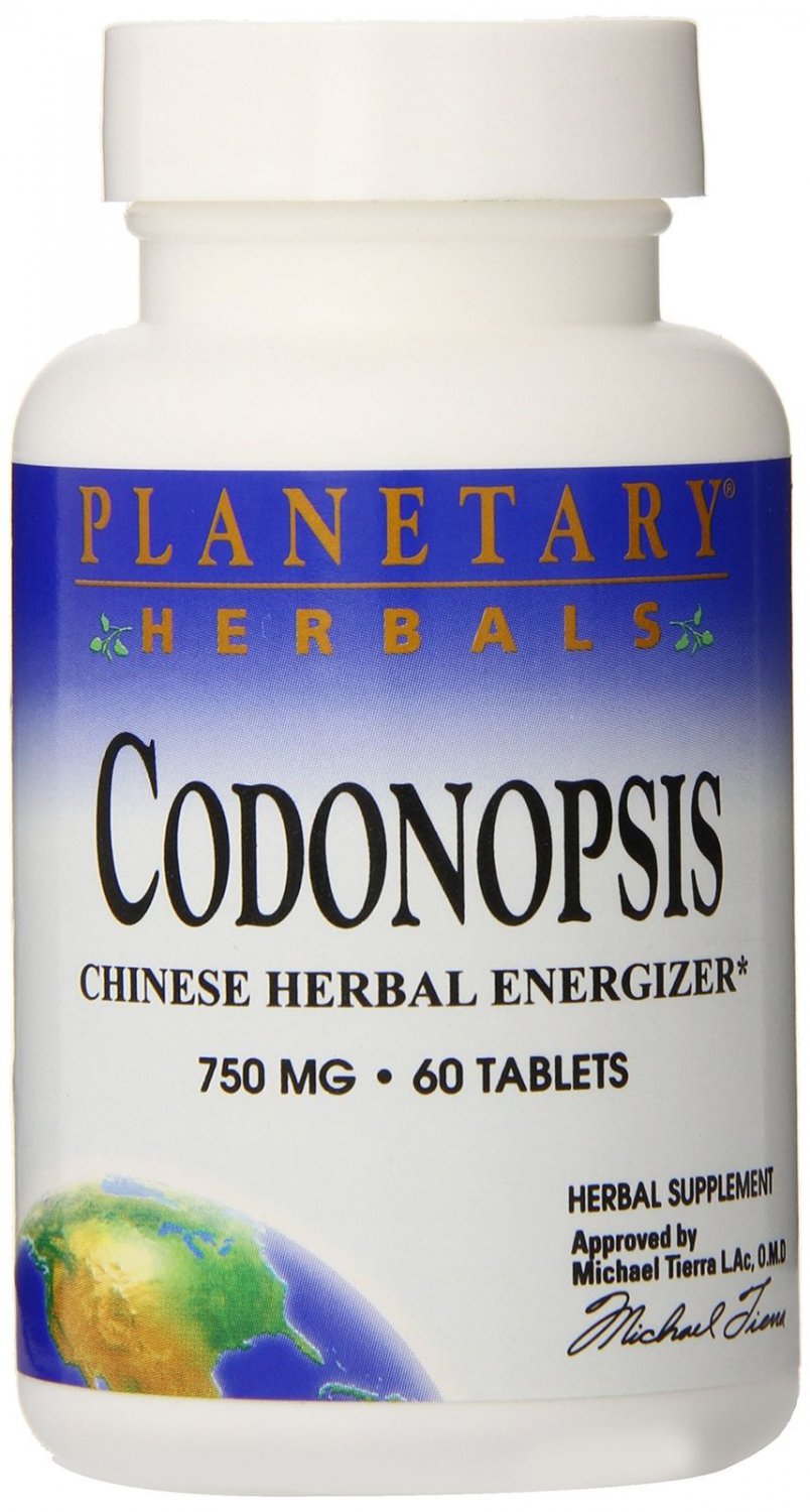 Planetary Herbals Codonopsis Tablets 750 mg 60 Count 60 Tabs