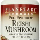 Planetary Herbals Full Spectrum Reishi Mushroom Tablets 460 mg 50 Count