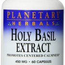 Planetary Herbals Holy Basil Capsules 60 Count 60 Caps