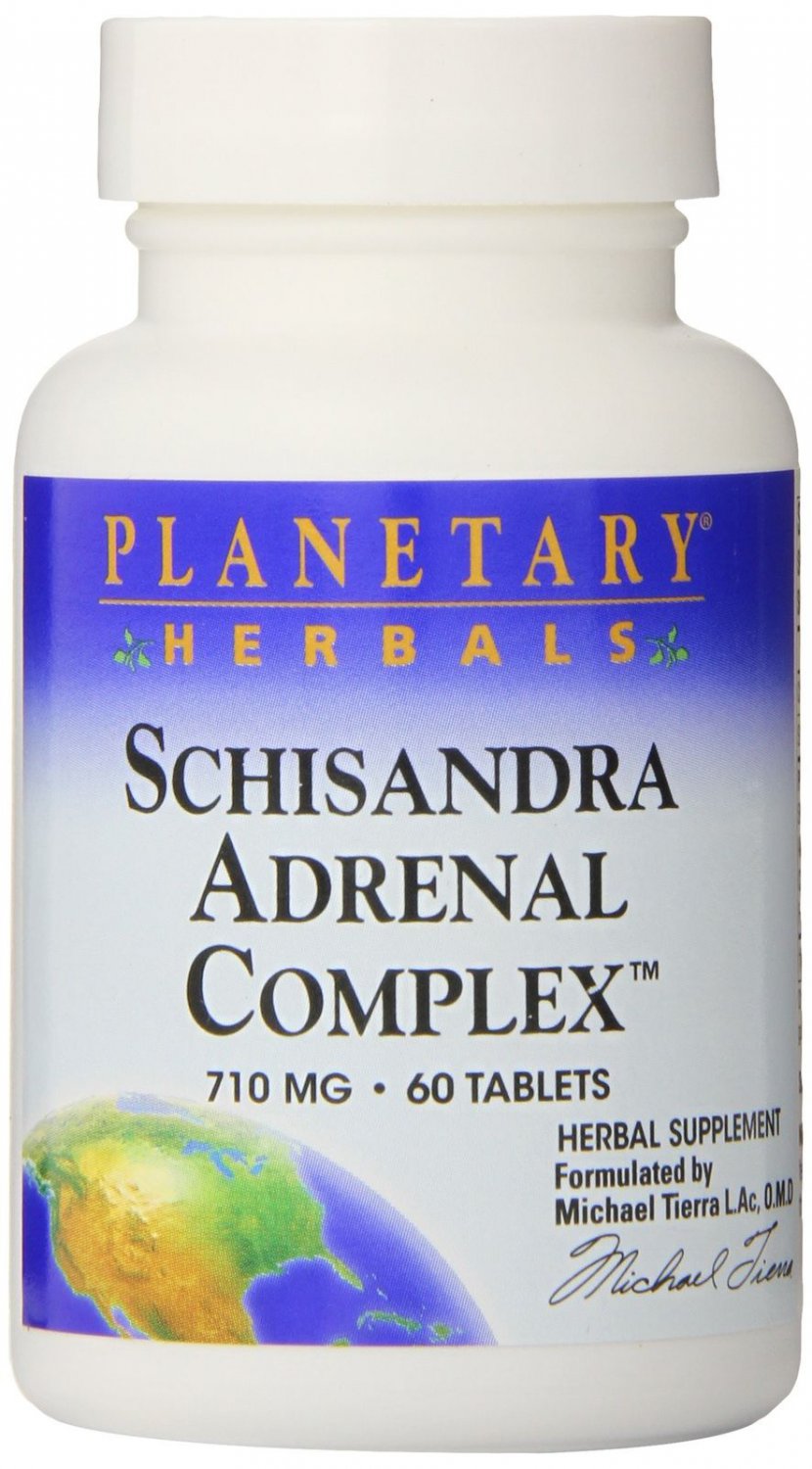 Planetary Herbals Schizandra Adrenal Complex Tablets 60 Count
