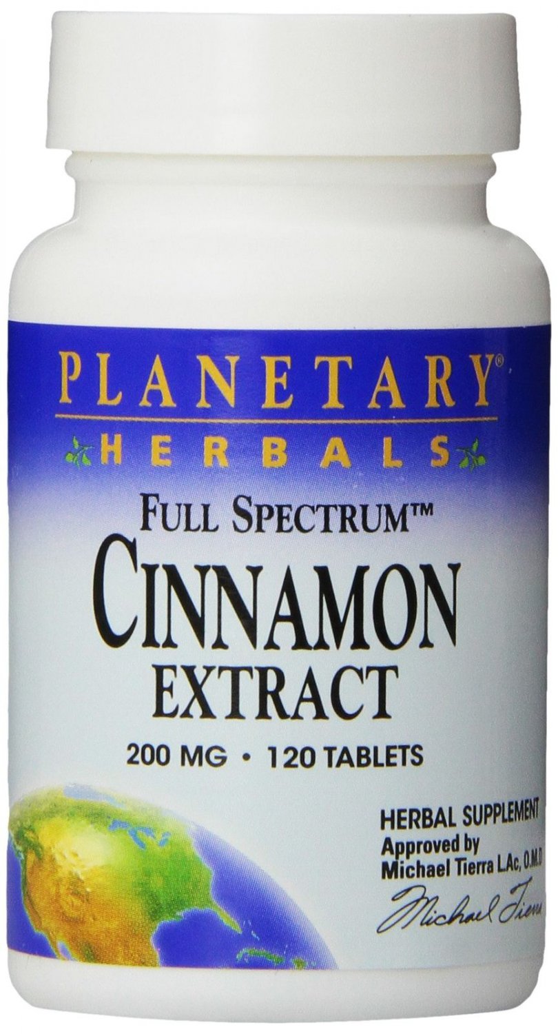 Planetary Herbals Cinnamon Extract Full Spectrum 200mg For Healthy Blood Gluc...