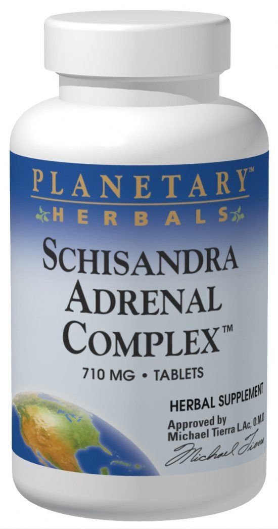 Planetary Herbals Schisandra Adrenal Complex 710mg Ancient Formula for Optima...