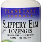 Planetary Herbals Slippery Elm Lozenges  Herbal Throat Support 100 lozenge