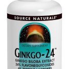 Source Naturals Ginkgo-24 Ginkgo Biloba Extract 60mg 60 tablet