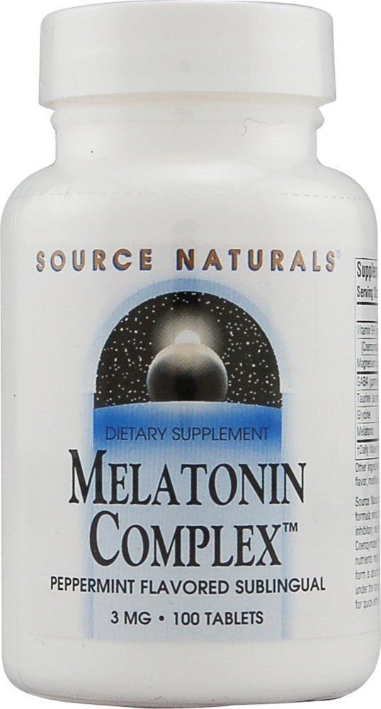 Source Naturals Sleep Science Melatonin Complex 3mg 100 sublingual
