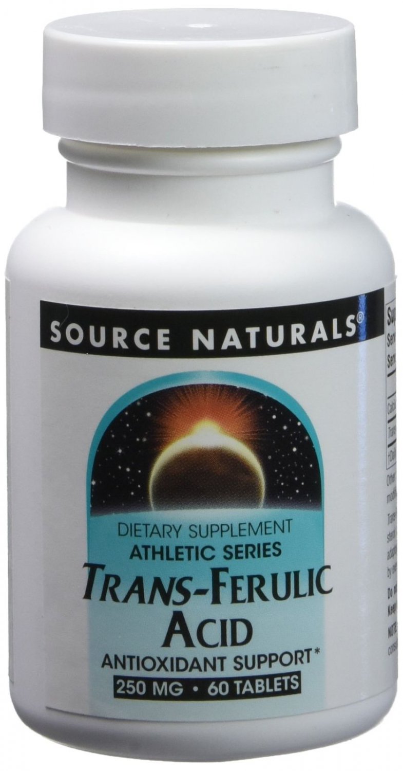 Source Naturals Trans-Ferulic Acid 250mg 60 Tablets