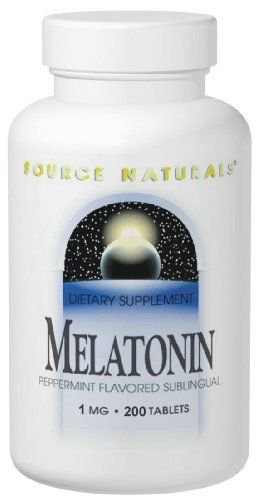 Source Naturals Melatonin 1 Milligram Peppermint Flavored 200 Lozenges